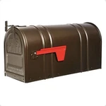 Postal Pro Carlton Post-mount T2 Mailbox, Bronze. Fixed Price $41.65.