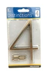 Hillman 5 In. Brushed Nickel Floating House Number 4 Nip. Fixed Price $6.29.