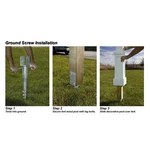 Mayne Traditional Metal No Dig Ground Anchor Silver Powder Coating. Fixed Price $50.45.