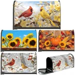 4 Pcs Cardinal Bird Magnetic Mailbox Cover Seasons Wrap Standard Size 21X18". Fixed Price $25.99.