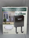 Wall Mount Town House Style Mail Box Solar Group Galvanized Steel White Enamel. Fixed Price $69.99.