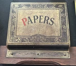Late Victorian Edwardian Wall Hanging Newspaper Letter Holder Art Nouveau. Fixed Price $32.00.