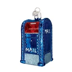 Old World Christmas Mail Box Glass Blown Ornament For 3.500, Blue. Fixed Price $24.99.