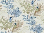 York Wallcoverings PSW1518RL Green Blue Handpainted Songbird Premium Peel.... Fixed Price $64.62.