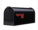 Architectural Mailboxes Elite Black, Medium, Steel, Post Mount. Fixed Price $31.50.