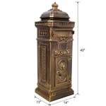 Large Capacity Copper Mailbox Outdoor Lockable Parcel Vintage Residential. Fixed Price $472.63.