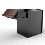 Liberty Locking Box W/antique Copper Letter Plate & 4" To 6" Adjustable Chute. Fixed Price $1265.00.