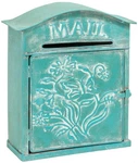 Red Co. 10 12.5 Farmhouse Embossed Tin Metal Wall Mount Mailbox, Country .... Fixed Price $47.11.