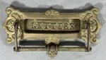 Vintage Victorian Style Brass Letters Door Knocker Mail Slot Plate 9. Fixed Price $149.87.