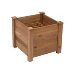 Ilyapa No Dig Mailbox Post Planter - 16X16X14 Inch Cedar For Free Standing. Fixed Price $137.99.