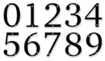Hillman 4" Surface Flush Mount House Address Numbers - 9 Black. Fixed Price $5.95.