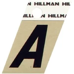 Hillman 840494 1.25 Inches Letter Angle Cut Self Adhesive Sign, Gold And Black. Fixed Price $17.57.