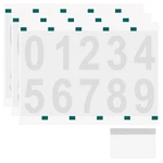 Uxcell SHEETS/30 Pcs Reflective Mailbox Numbers For Outside, Inch, White. Fixed Price $12.32.