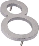 Montague Metal 24" Floating House Numbers Brushed Aluminum Modern Address Sign. Fixed Price $20.00.