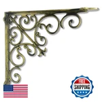 Nach Decorative Shelf Brackets Pack Of 15 X 2 Inch Gold Cast Iron Wall. Fixed Price $61.91.