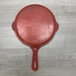 Griswold Cast Iron Red & Cream Enameled #3 Skillet Erie, Pa Wall Hanger Decor. Fixed Price $38.95.