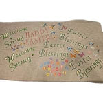 Happy Easter Welcome Spring Garage Fridge Door Magnets Decals Magnetic Vtg. Fixed Price $18.00.