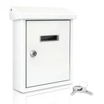 Serenelife Weatherproof Wall Mount Mailbox-outdoor Galvanized Metal Key White. Fixed Price $30.35.