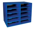 Classroom Keepers Sturdy Cardboard Mailbox, 10-SLOT, Blue, 16-5/8"H 21" W X.... Fixed Price $61.23.