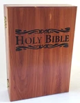 Cedar Holy Bible Cover Case Hinged Wooden Storage Box. Fixed Price $19.99.