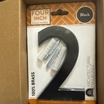 Architectural Mailboxes 4 In. Black Floating House Number 2 Case Of 10. Fixed Price $65.00.