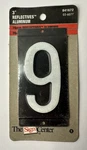 Hillman Sign Center Reflective Number 9 Nos 3INCH. Fixed Price $12.00.
