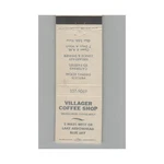 Matchbook Cover Villager Coffee Shop Blue Jay Ca. Fixed Price $5.95.