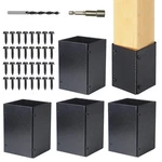 Qivine 4PCS Adjustable Mailbox Post Protector (range 3.3-6IN), 304 Stainless .... Fixed Price $39.96.