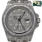 Rolex Gmt-master Ii 116710 Bust Down Diamond *custom* Dated 2020 #1651-1. Fixed Price $23995.00.