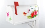 Mailbox Magnet (partial Cover)spring Summer Corner Floral Butterflies (set Of 5). Fixed Price $19.95.