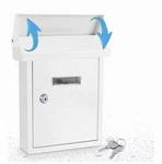 Serenelife SLMAB01 Weatherproof Wall Mount Mailbox White - Outdoor Galvanized. Fixed Price $29.99.