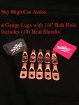 (10) Gauge Copper Ring Terminals 1/4" Red/black Heat Shrink Tubing Lugs. Fixed Price $19.95.