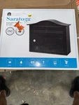 Architectural Mailboxes Saratoga Black Medium Steel Locking Wall Mount. Fixed Price $41.95.