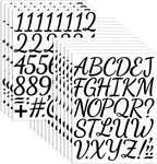 592 Pcs 16 Sheets Letter Stickers Inch Large Alphabet Handwriting,black. Fixed Price $9.11.