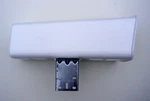 White Newspaper Tube With Bracket. Fixed Price $30.00.