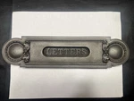 Antique Cast Iron Letter Slot Door Plate Victorian Ornate Mail Hardware. Fixed Price $39.99.