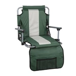 Stansport Tubular Frame Folding Stadium Seat With Arms - Green/tan. Fixed Price $80.49.