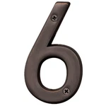 Hy-ko Series In. Oil Rubbed Bronze House Number Six BR-42OWB/6. Fixed Price $13.19.