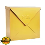 Nach Mailbox Yellow Wall Mount 10" House Outside. Fixed Price $57.00.