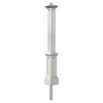 Maklaine Modern Traditional Plastic Lamp Post With Mount White. Fixed Price $225.27.