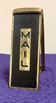 Heavy 1900'S Era Solid Brass Vertical Mount Mail Slot.. Fixed Price $89.00.