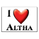 Altha, Calhoun County, Florida - Fridge Magnet Love Souvenir Usa Gift Idea. Fixed Price $5.90.