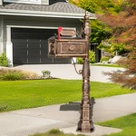 Decorative Large With Post, Heavy Duty Cast Aluminum Postal. Fixed Price $201.99.