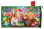 Briarwood Lane Bunnies And Basket Easter Mailbox Cover. Fixed Price $16.95.