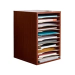 Safco 11 Compartment Vertical Desk Organizer In Cherry. Fixed Price $90.37.