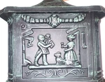 Oakland Living 1049-7 Verdigris Textured Green Bronze Post Mount Locking Mailbox. Fixed Price $296.99.