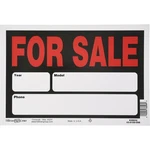 Hillman English Black Auto For Sale Sign 8 In. X 12 W (6-PACK). Fixed Price $9.15.