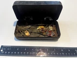 Vintage Tin Box With Old Lures, Marathon, Prescott, Junebug, Etc... Fixed Price $14.99.