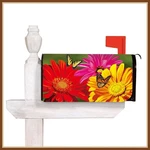 Evergreen Mailbox Cover * Giant Gerberas Strong Magnets - Brand New. Fixed Price $24.98.