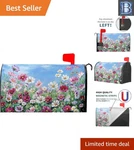 Seasonal Waterproof Wildflowers Mailbox Cover 25.5"X21" - Unique Patio Decor. Fixed Price $30.99.